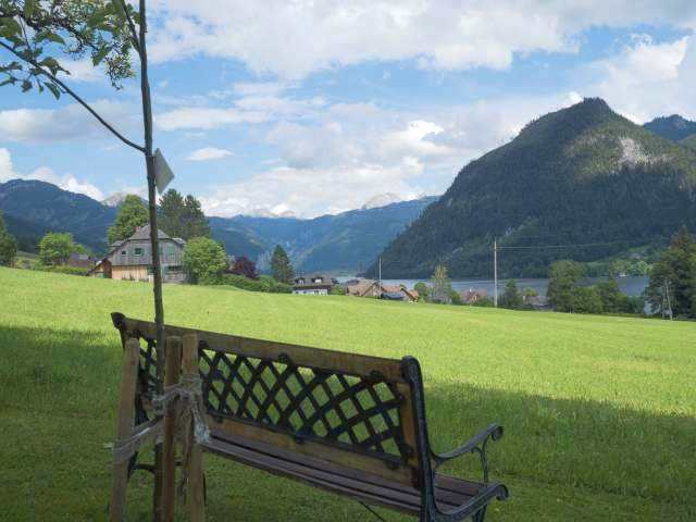 Hütterhof Lage, Aussicht auf den Grundlsee